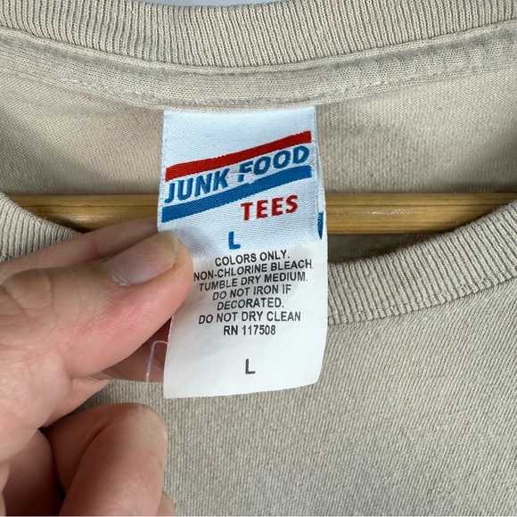 Junk Food Clothing Ford Bronco Graphic Tee - Tan and Blue Size Large - Picture 3 of 7